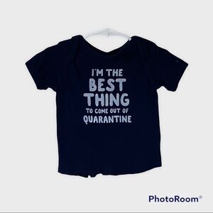 ❤️Navy Blue "I'm the Best thing to come out of Quarantine"  Baby Shirt (18mos)